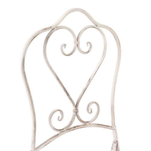 Комплект (стол + 2 стула) Secret de Maison Monique (mod. PL08-6241.6242), металл, стол:62*73, стул: 48*40*93, Античный белый (Antique White)