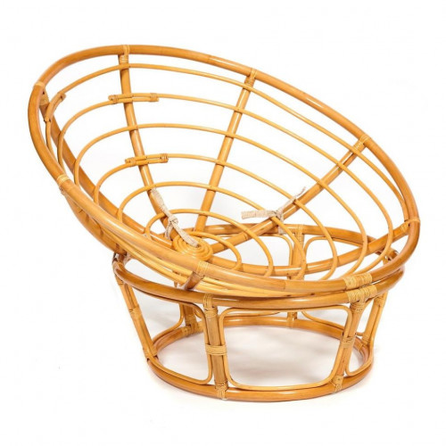 Кресло "PAPASAN"  23/01 W /с подушкой/, Honey (мед), флок Олива, 23