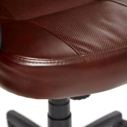 Кресло DEVON, кож/зам, коричневый/коричневый перфорированный, 2 TONE/2 TONE /06