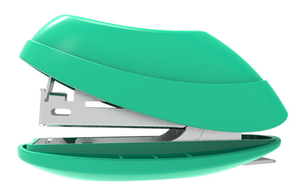 Комплект степлер+скобы Deli E0220 Explora N10 (15листов) встроенный антистеплер ассорти закрытый блистер