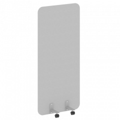 R-line Перегородка на металлических опорах, на роликах DP.R-80-180 Серый/Серый металл 800*18*1800