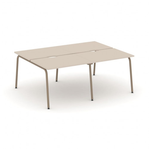 Estetica Рабочая станция на 4 места ES.D.RS-4.1-VK Капучино/Латте металл 1960*1500*750