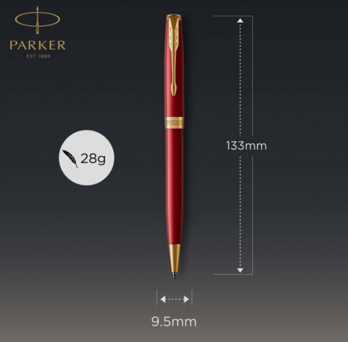 Ручка шариков. Parker Sonnet Core K539 (CW1931476) LaqRed GT M черн. черн. подар.кор.