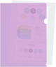 Папка-уголок Бюрократ Pastel -EPAST/VIO A4 пластик 0.18мм фиолетовый