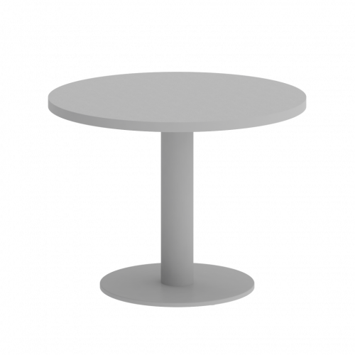 Home Office Стол журнальный круглый VR.SP-5-60.1G Серый/Серый металл 600*600*450