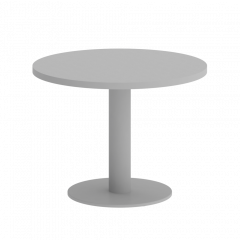 Home Office Стол журнальный круглый VR.SP-5-60.1G Серый/Серый металл 600*600*450