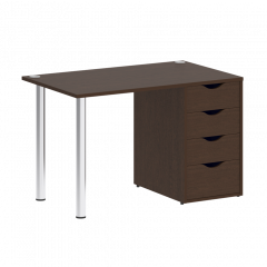 Home Office Стол письменный VR.SP-3-118.4 Венге/Хром опоры 1180*720*750