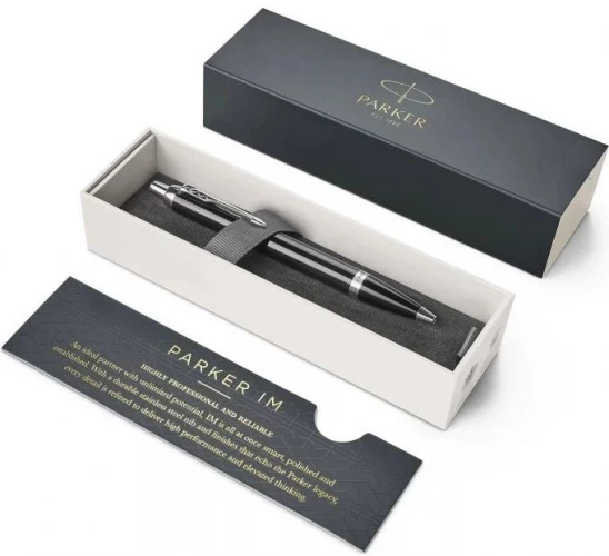 Ручка шариков. Parker IM Core K321 (CW1931665) Black CT M син. черн. подар.кор.