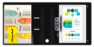 Папка-регистратор Silwerhof 355050 A4 70мм полифом черный