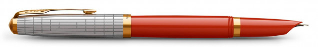 Ручка перьев. Parker 51 Premium (CW2169071) Red Rage GT F сталь нержавеющая подар.кор.
