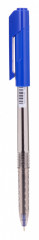 Ручка шариков. Deli Arrow EQ00830 прозрачный/синий d=0.5мм син. черн.