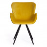Кресло BOEING ( mod. 9120), металл/вельвет, 42x58x84.5x47см, желтый (HLR 40)/черный