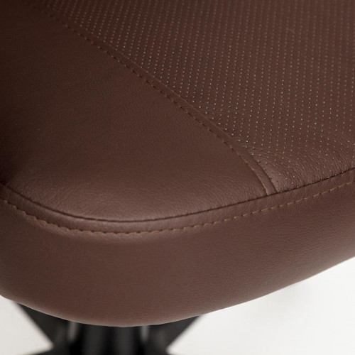 Кресло DEVON, кож/зам, коричневый/коричневый перфорированный, 36-36/36-36/06