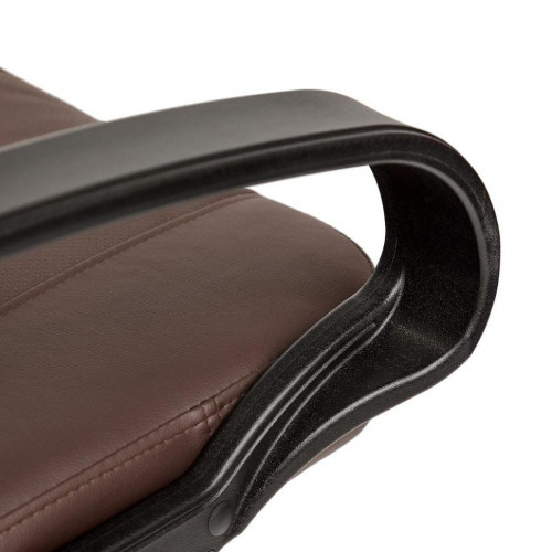 Кресло DEVON, кож/зам, коричневый/коричневый перфорированный, 36-36/36-36/06