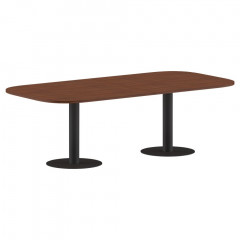 Конференц стол ПРГ-8 Орех Французский/Антрацит 3600х1200х750