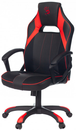 Кресло игровое A4Tech Bloody GC-140 черный/красный эко.кожа/ткань крестов.