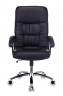Кресло руководителя Бюрократ T-9908AXSN-AB черный кожа крестов. металл хром