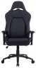 Кресло игровое Cactus с вибромассажем черный эко.кожа с подголов. крестов. черный