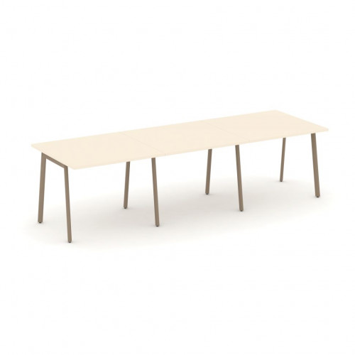 Estetica Стол переговорный ES.PRG-3.1-P Сатин/Латте металл 2940*980*750