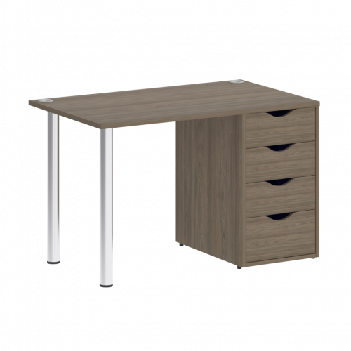 Home Office Стол письменный VR.SP-3-118.4 Вяз/Хром опоры 1180*720*750