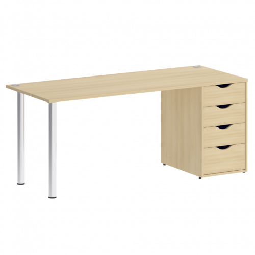 Home Office Стол письменный VR.SP-3-178.4 Акация/Хром опоры 1780*720*750