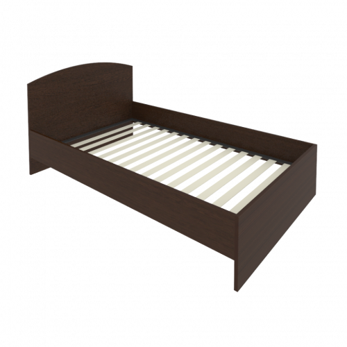 Light Кровать с ортопедическим основанием и изголовьем С-КИ-120 Венге 1250*2050*900