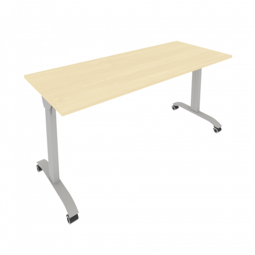 Mobile System Стол складной мобильный СМ-6 Клён/Тёмно-серый металл 1600*650*757