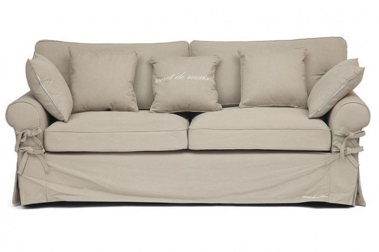 Диван Secret De Maison Butterfly (mod.5220-60), дерево береза, ткань: хлопок, 213х95х88см, бежевый / AJ808-05