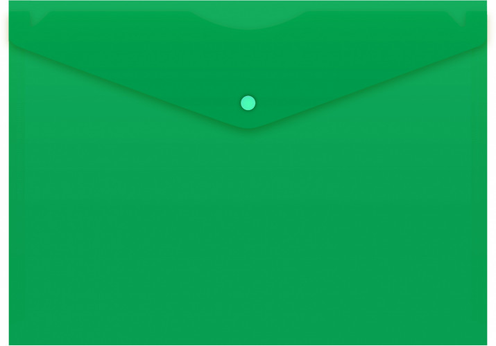 Конверт на кнопке Бюрократ -PK803ANGRN A4 непрозрачный пластик 0.18мм зеленый