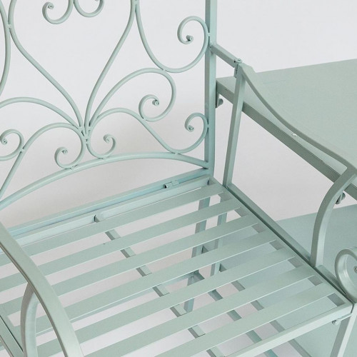 Комплект (столик+ 2 кресла) Secret de Maison TET-A-TET (mod. PL08-34283B), металл, 160х69х96см, белая лазурь (white blue)