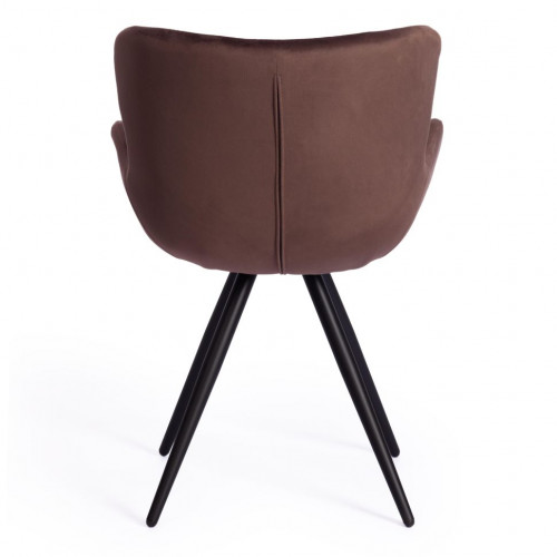 Кресло BOEING ( mod. 9120), металл/вельвет, 42x58x84.5x47см, коричневый (HLR19)/черный