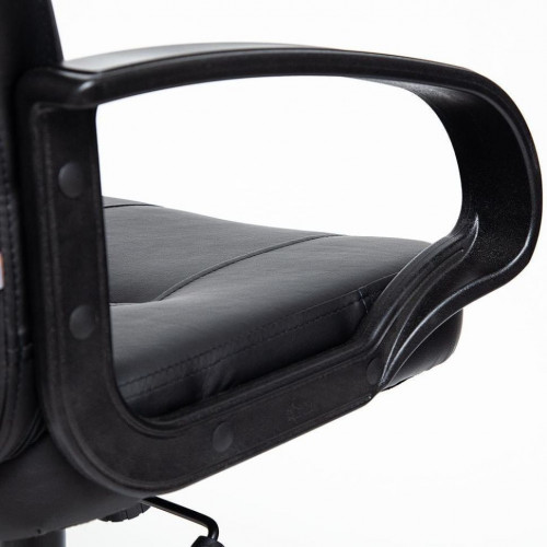 Кресло DEVON, кож/зам, черный, 36-6