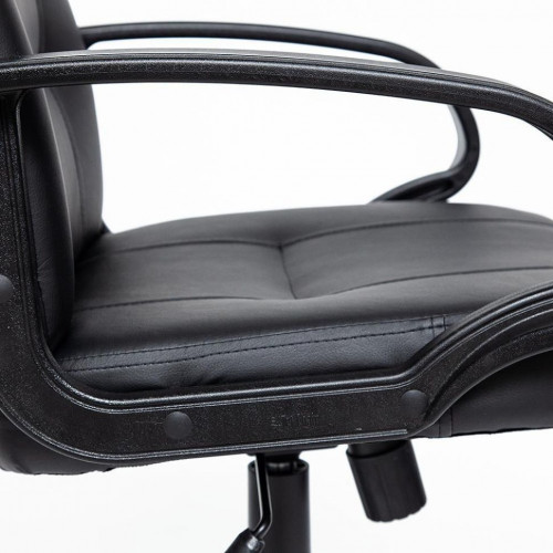 Кресло DEVON, кож/зам, черный, 36-6