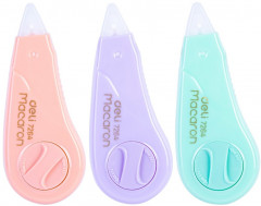 Лента коррект. Deli E7264 ассорти корпус белый блистер