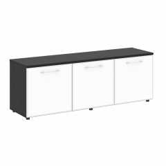 Yalta Тумба модульная LT.TS-3.5 white Суар тёмный/Стекло white 1642*450*580