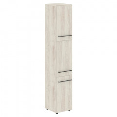Шкаф колонка с 3-мя глухими малыми дверьми LHC 40.8 Сосна Эдмонт 400х430х2253 LOFTIS