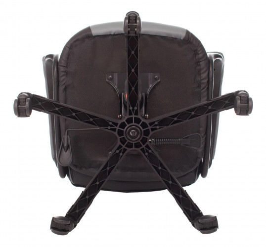 Кресло игровое Zombie GAME 17 черный/серый эко.кожа/ткань крестов. пластик