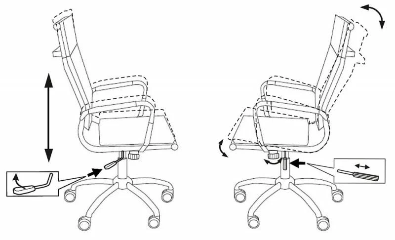 Кресло руководителя Бюрократ CH-993 черный M01 сетка крестов. металл хром
