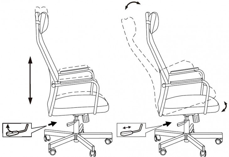 Кресло Бюрократ KB-5M черный TW-01 3C11 сетка/ткань с подголов. крестов. металл хром