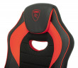 Кресло игровое Zombie GAME 16 черный/красный эко.кожа/ткань крестов. пластик