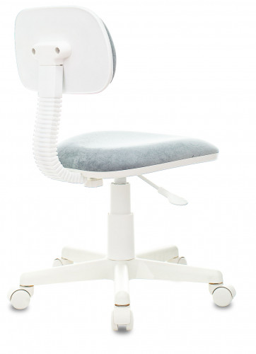 Кресло детское Бюрократ CH-W201NX серо-голубой Light-28 крестов. пластик белый пластик белый