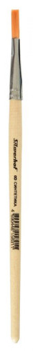 Кисть Silwerhof 981151 худож. синтетика плоск. №8 дерев.лакир.ручка
