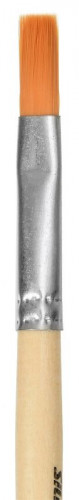 Кисть Silwerhof 981151 худож. синтетика плоск. №8 дерев.лакир.ручка