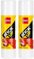 Клей-карандаш Deli Stick UP E7104-MT 15гр прозрачный пакет с европодвесом (упак.:2шт)