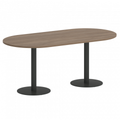 Home Office Стол овальный VR.SP-5-180.1 Дуб аризона/Антрацит металл 1800*900*753