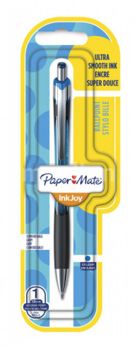 Ручка шариков. автоматическая Paper Mate InkJoy 550 RT (1956418) d=1мм син. черн. блистер резин. манжета автом.