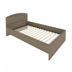 Light Кровать с ортопедическим основанием и изголовьем С-КИ-120 Вяз 1250*2050*900