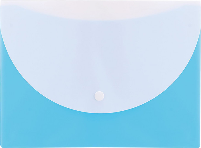 Конверт на кнопке Deli E38978 A5 гориз. расшир. полипропилен 0.18мм ассорти