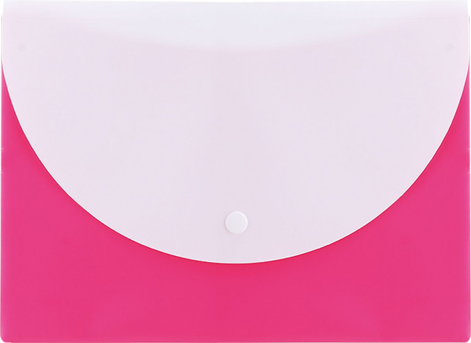 Конверт на кнопке Deli E38978 A5 гориз. расшир. полипропилен 0.18мм ассорти