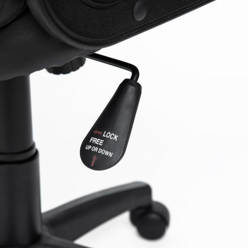 Кресло DEVON, кож/зам, черный/черный перфорированный, 36-6/36-6/06